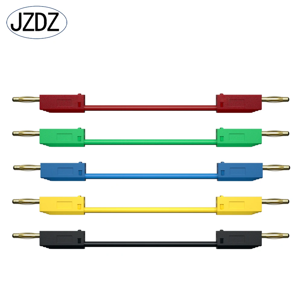 JZDZ 2mm 5pcs Stackable Mini Banana Plug Test Lead Jumper Wire Electrical Testing Cable Line J.70001