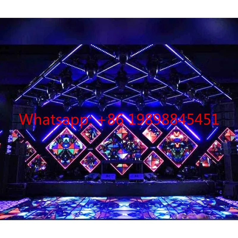Lecede IP65 Waterproof LED Video Wall, Indoor Outdoor Concert Stage Rental LED Display Screen