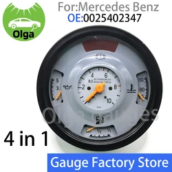 4 in 1 Combination table assembly MB combination table for mercedes-benz heavy trucks Gray 0025402347 Double needle 24V 140MM