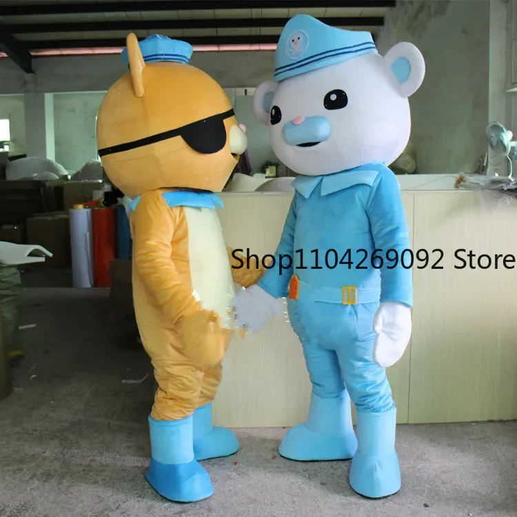 Octonauts Movie Character Cartoon Captain Polar Bear Police Mascot Costume Anime Cosplay Costume Birthday Fancy Dress Party Prop