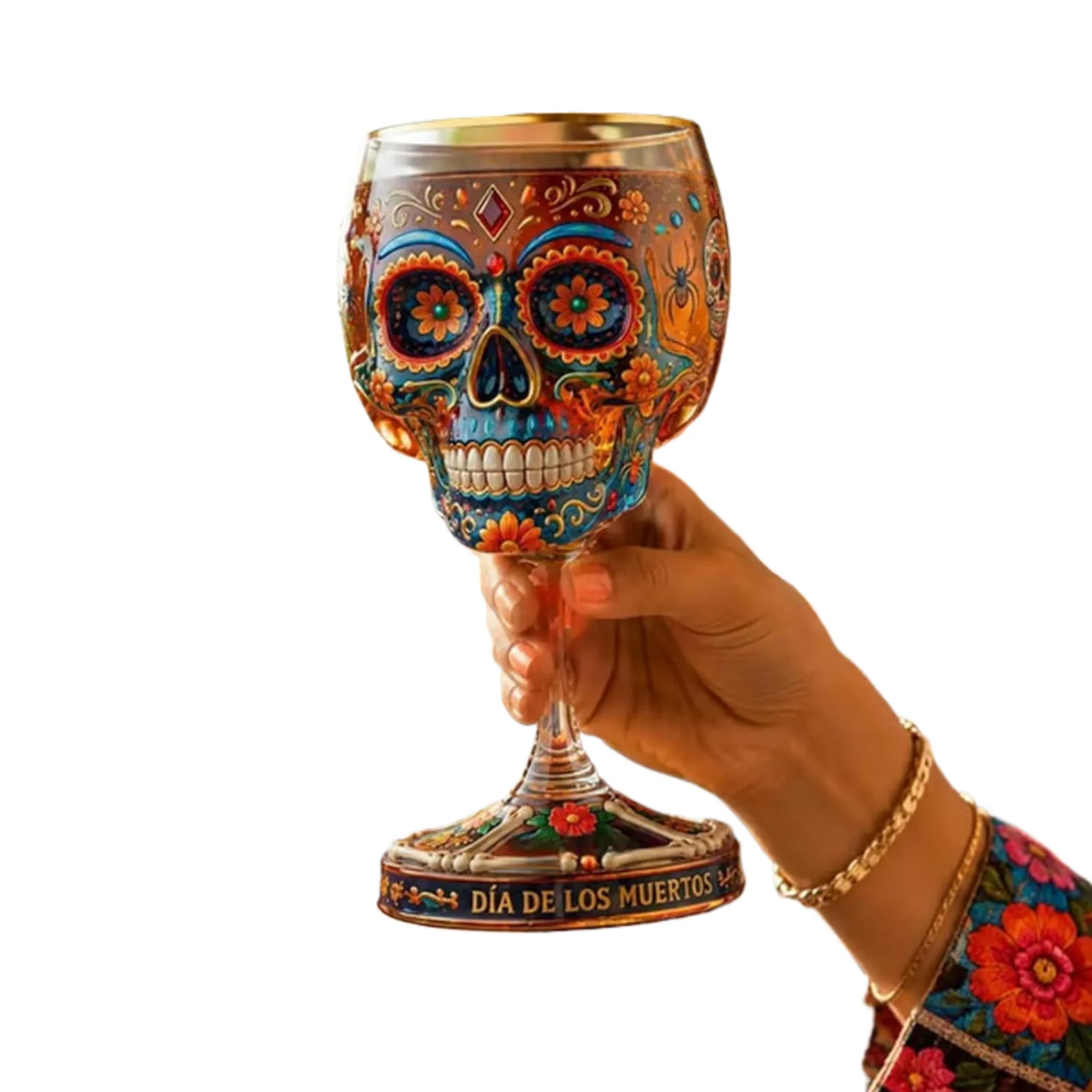 Skull Wine Glass Barware Accessories Whiskey Cup Drinking Glasses Goblet Drinking Cup for Liquors After-Dinner Drinks and More