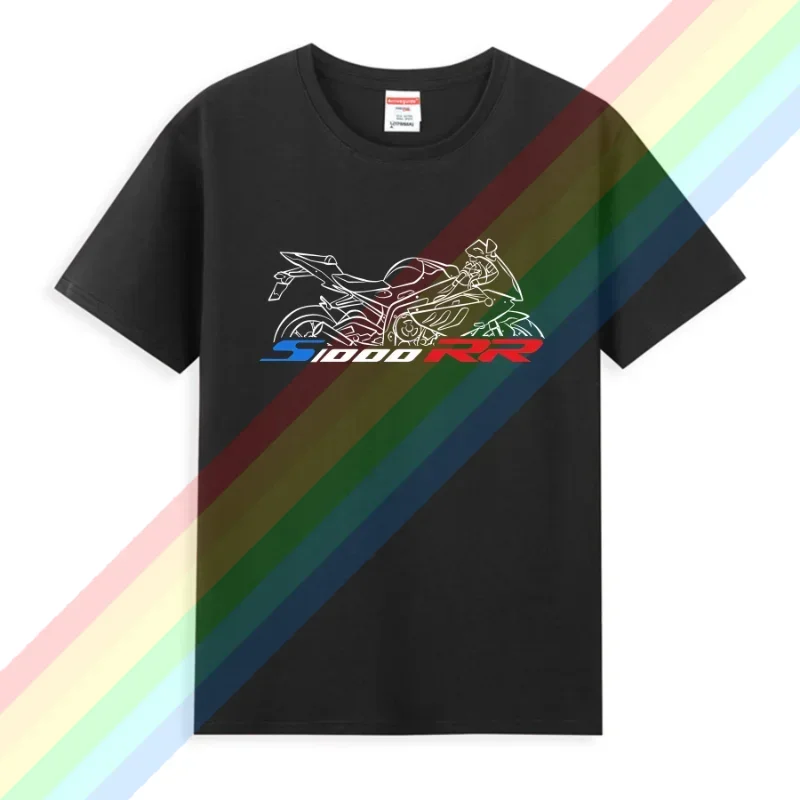 

2025 New Men T Shirt Casual Country S1000 RR T-shirt Graphic Summer Short Sleeves 100% Cotton Cool Tee motorcycle T shirt S-3XL