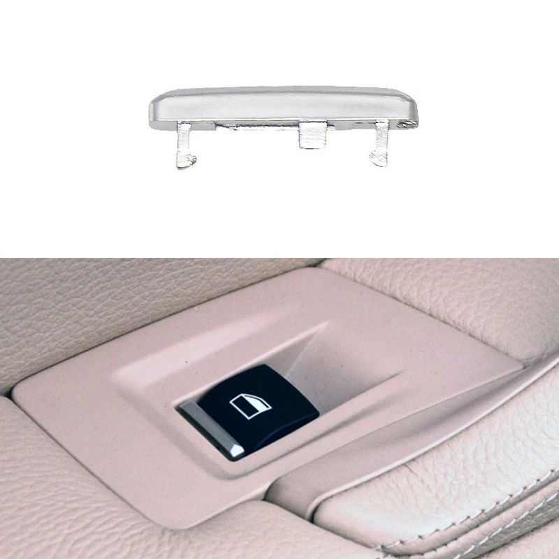 Right Front Door Glass Lift Switch Trim Chrome Line Interior for BMW 5 Series GT F07 7 Series F01 F02 2009-2015 Decorative Strip