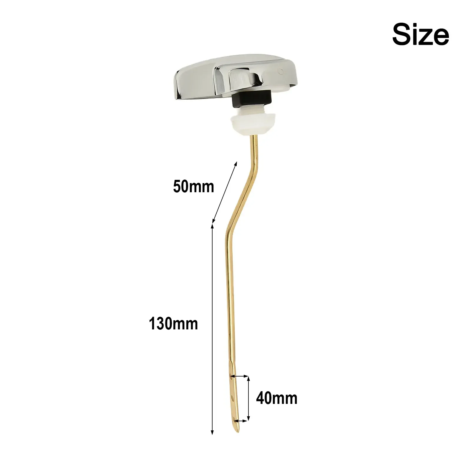26 Add a Stylish Touch to Your Bathroom Side Mount Toilet Lever Handle Quick Installation Suitable for Square Mounting Holes