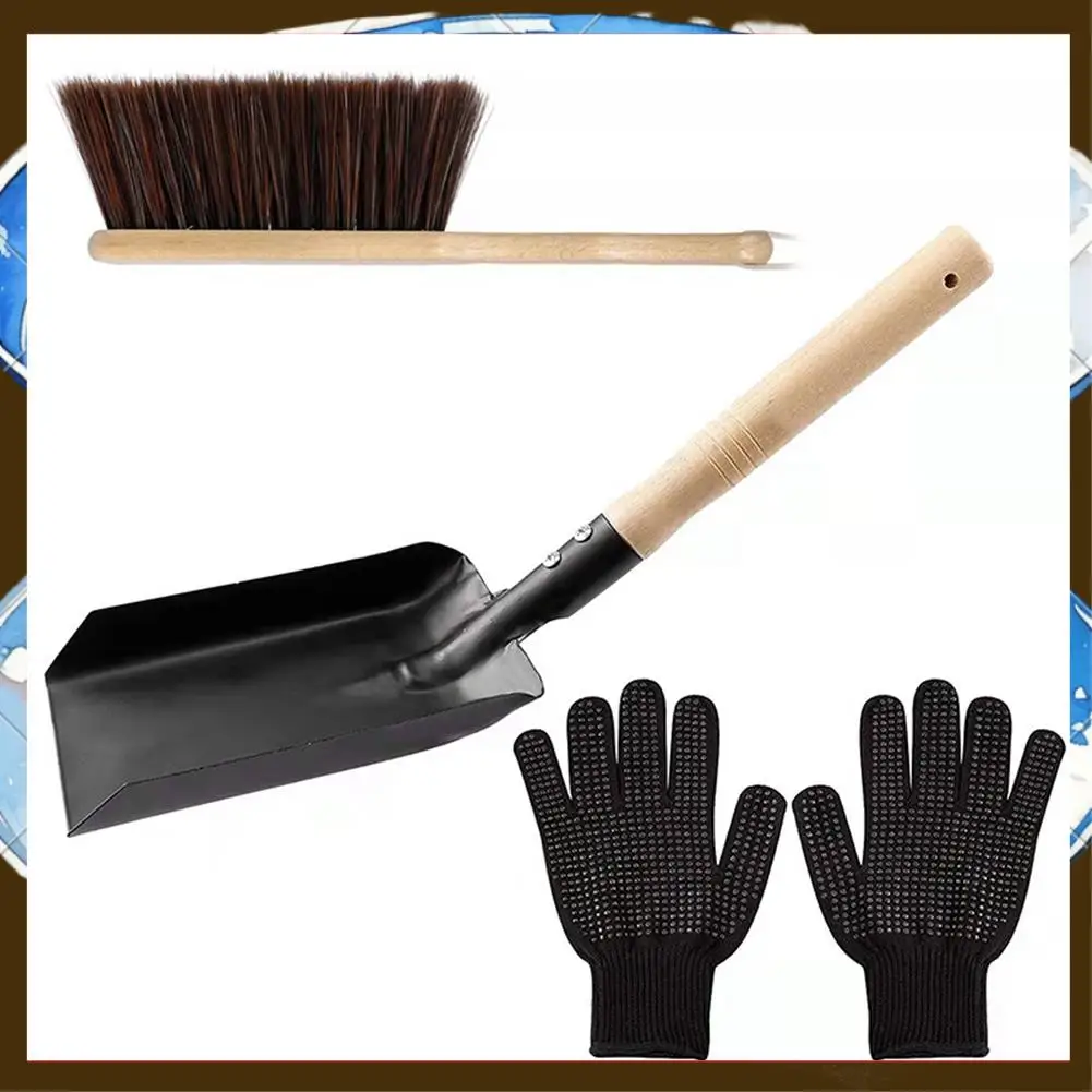 

Fireplace Ash Shovel And Brush Set, Shovel And Hearth Brush, Fireplace Shovel And Brush Hearth Tidy Accessories Set-TFBC