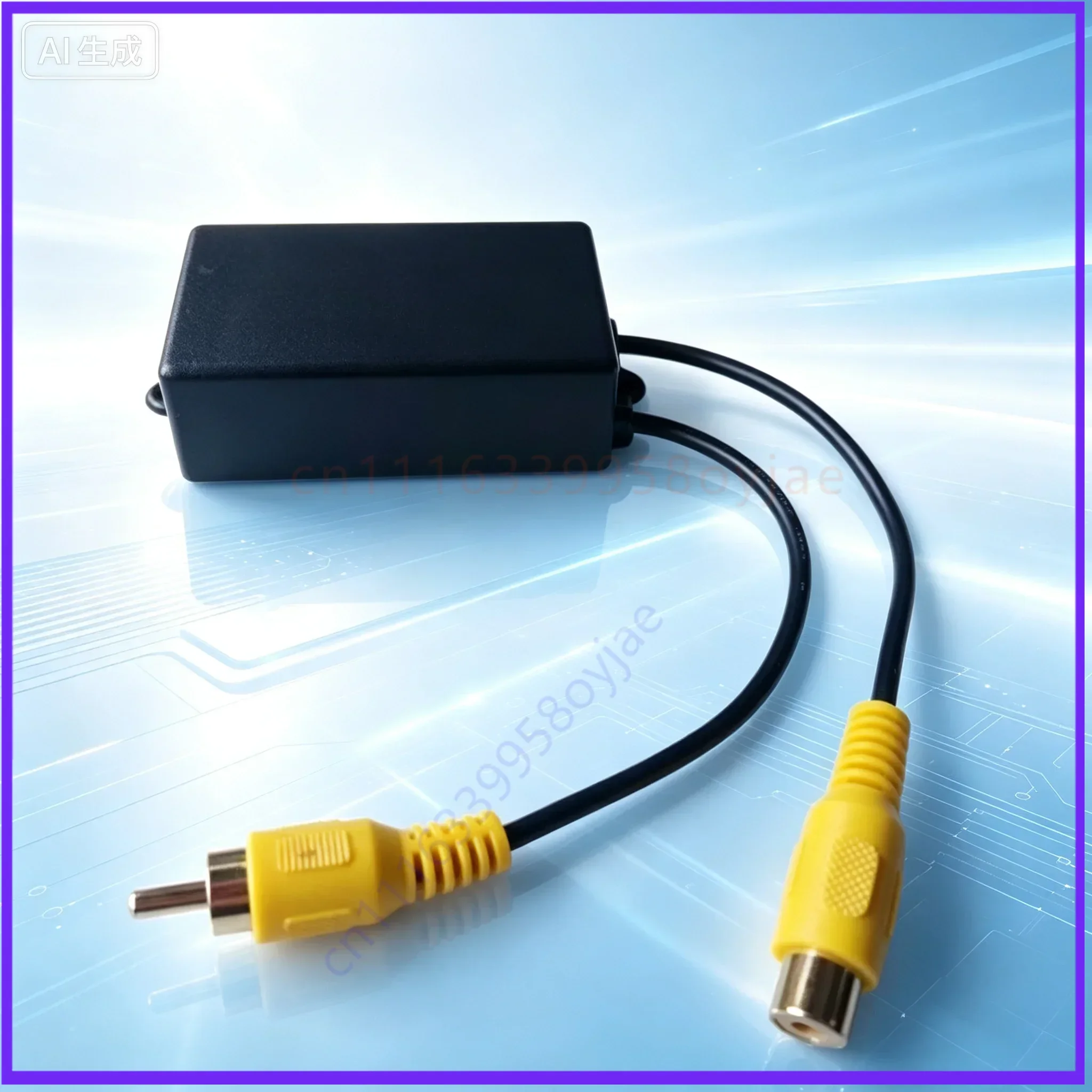 Professional AV Filter for RCA Video Isolator, Anti-interference, Eliminate Horizontal Pattern & Snowflake Noise for Monitors