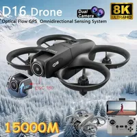 2025 NEW D16 RC Mini Drone GPS Professional 8K HD Aerial Photography Remote Control Aircraft HD Dual Camera Quadcopter Toy Gifts
