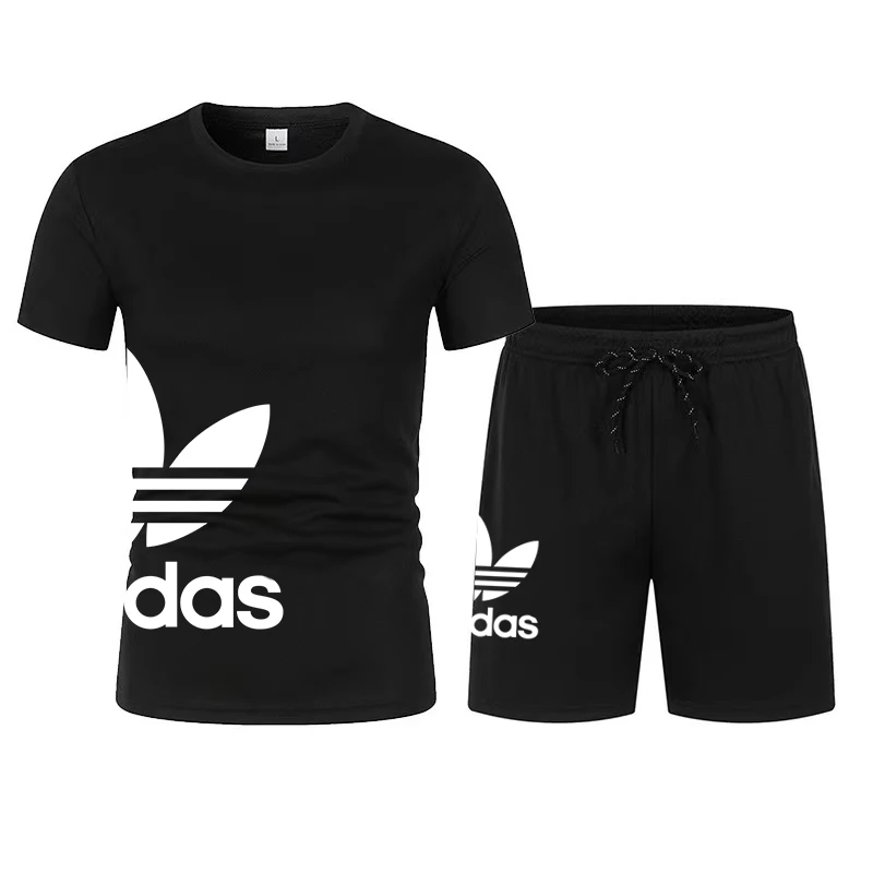 Summer Men's Sets Fashion Tracksuit Men Short Sleeve T Shirts+Sport Shorts Suit Men Casual Men Clothing Mens Joggers Sets S-4XL