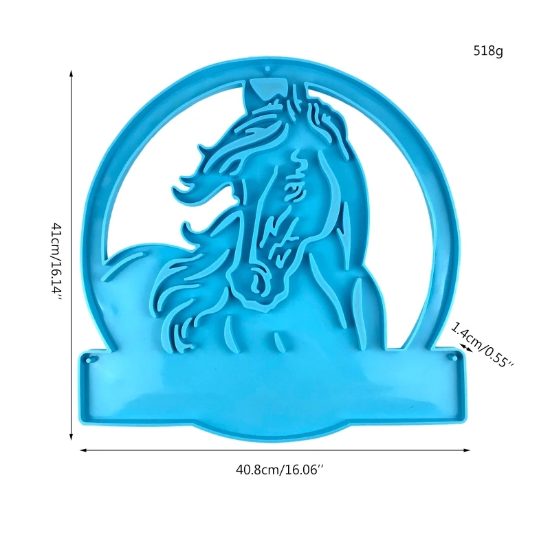 Милая силиконовая форма для головы лошади, крупного рогатого скота, форма для подвески «сделай сам», фермерский декор, литье из