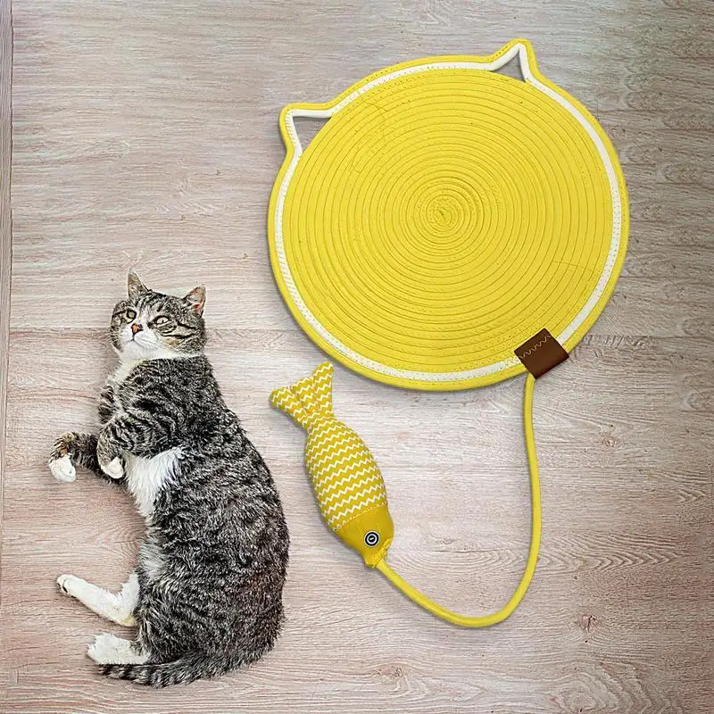 

Cat Scratch Pad Scratching Mat Cat Scratch Carpet Furniture Protector Sturdy Scratching Pads Cotton Rope Cat Scratcher For