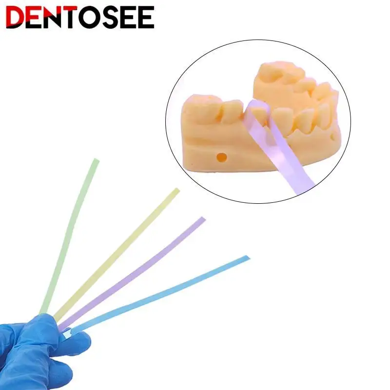 

60Pcs Dental Resin Polishing Strip Teeth Grinding Smooth Materials 4Mm*150Mm Dentist Tool