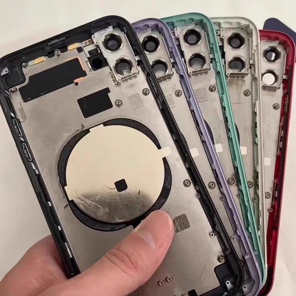 Full Back Cover for iPhone 13 Pro Max, Housing Battery, Middle Chassis Frame, Assembly Door, Rear with Flex Cable image 2