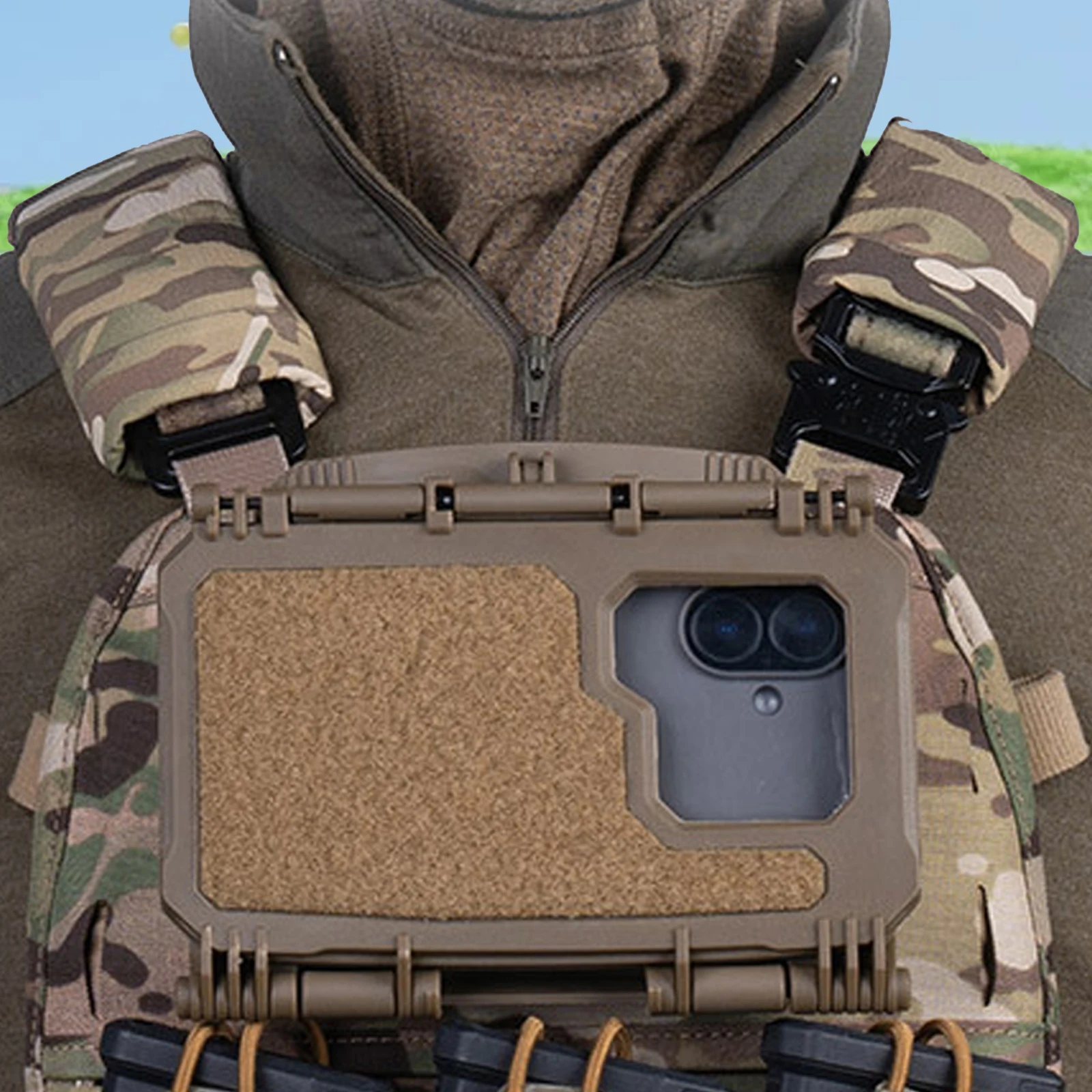 

Navigation Board Storage Box MOLLE Mobile Phone Box Outdoor Instant Equipment Box Airsoft Training Gear