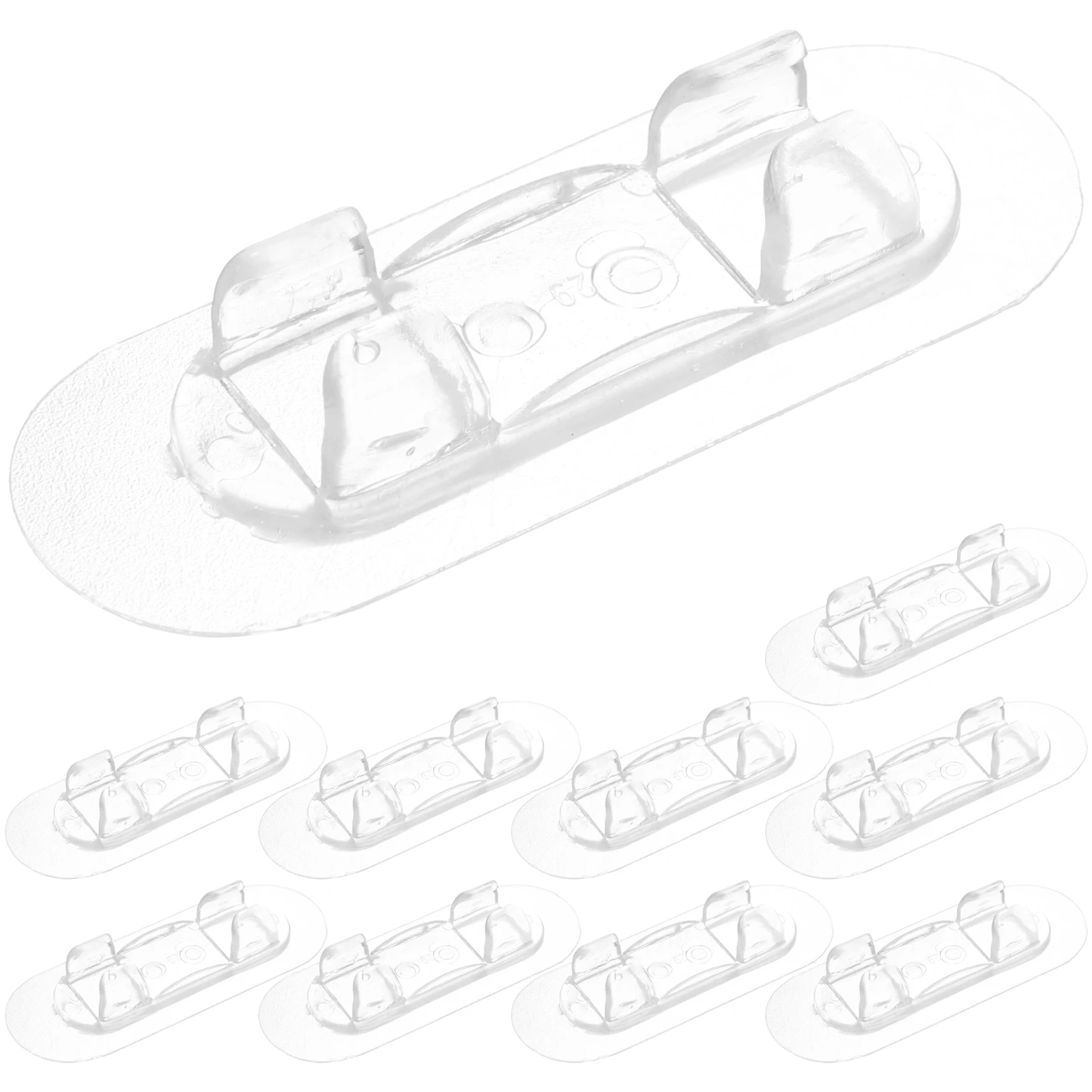 

10pcs Acrylic Wire Organizer Stick On Cord Holder For Kitchen Appliances Humid Environment Stable Strong Household Cable