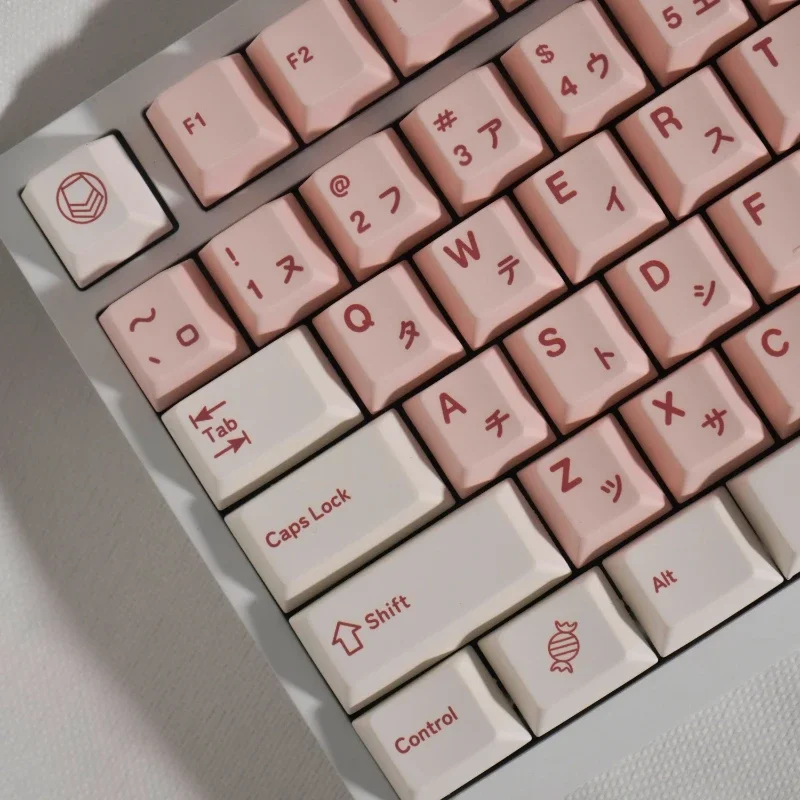 

Darlig Theme Keycaps Set PBT Dye-Sub Pink Caps Custom Cherry Profile Key Caps for Mechanical Keyboard Gaming Accessories Gifts