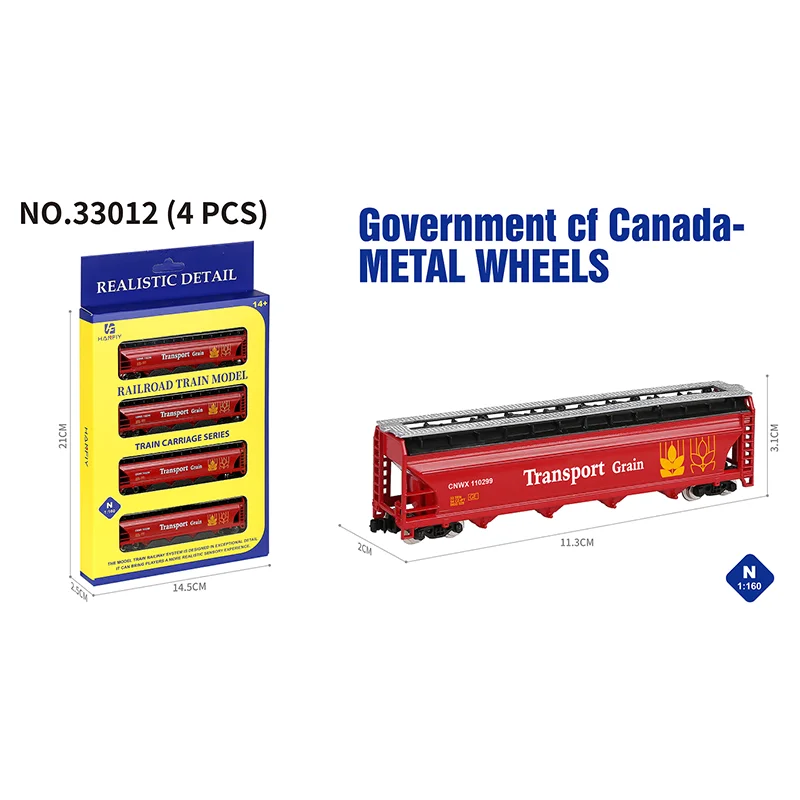 

HF 1/160 Scale Oil Tanker Grain Truck Hopper Car Cable Car Coal Truck Alloy Model Collection Decoration Piece Display