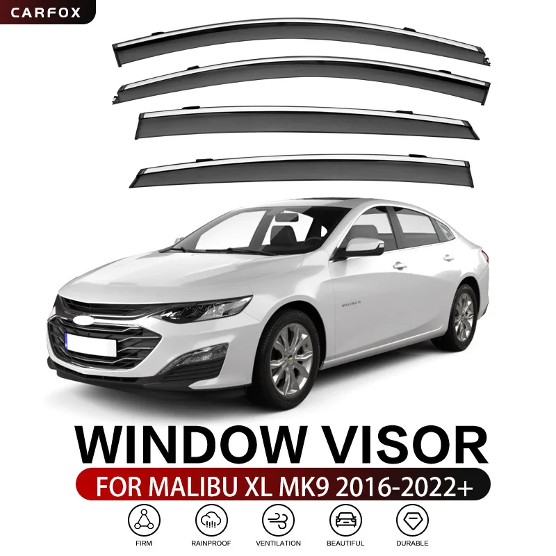 

For CHEVROLET MALIBU XL 2013-2022 Car Window Visor Awning Shelters Windshield Side Window Rain Sun Shade Accessories Car Styling