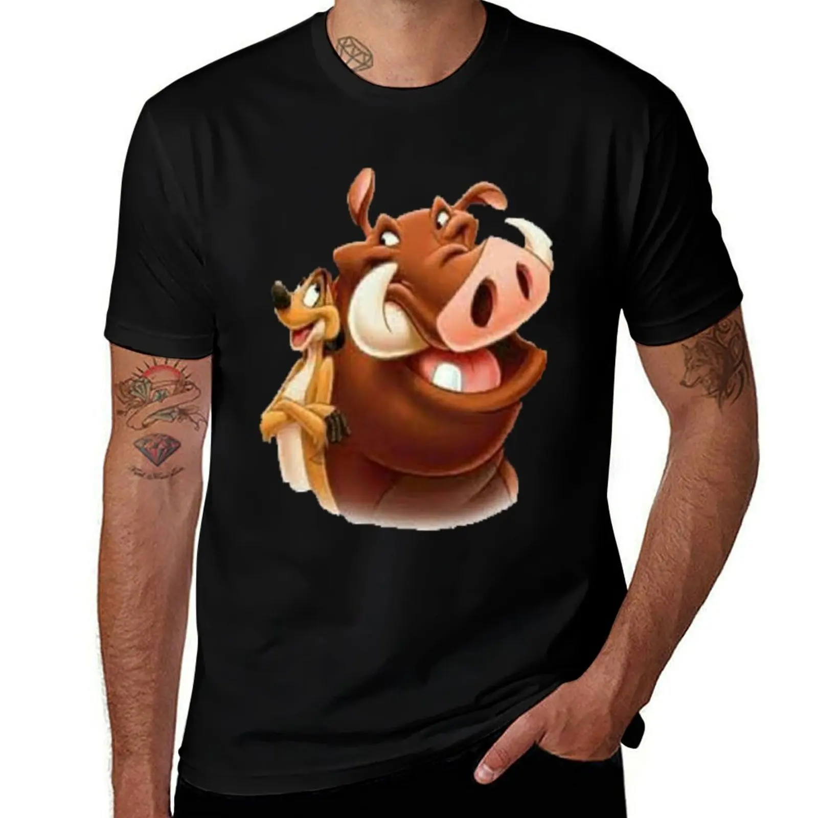 Resilient companions, embracing life. Unlikely bond, overcoming strife. T-Shirt Lightweight Basic Short Sleeve Shirt T-Shirt