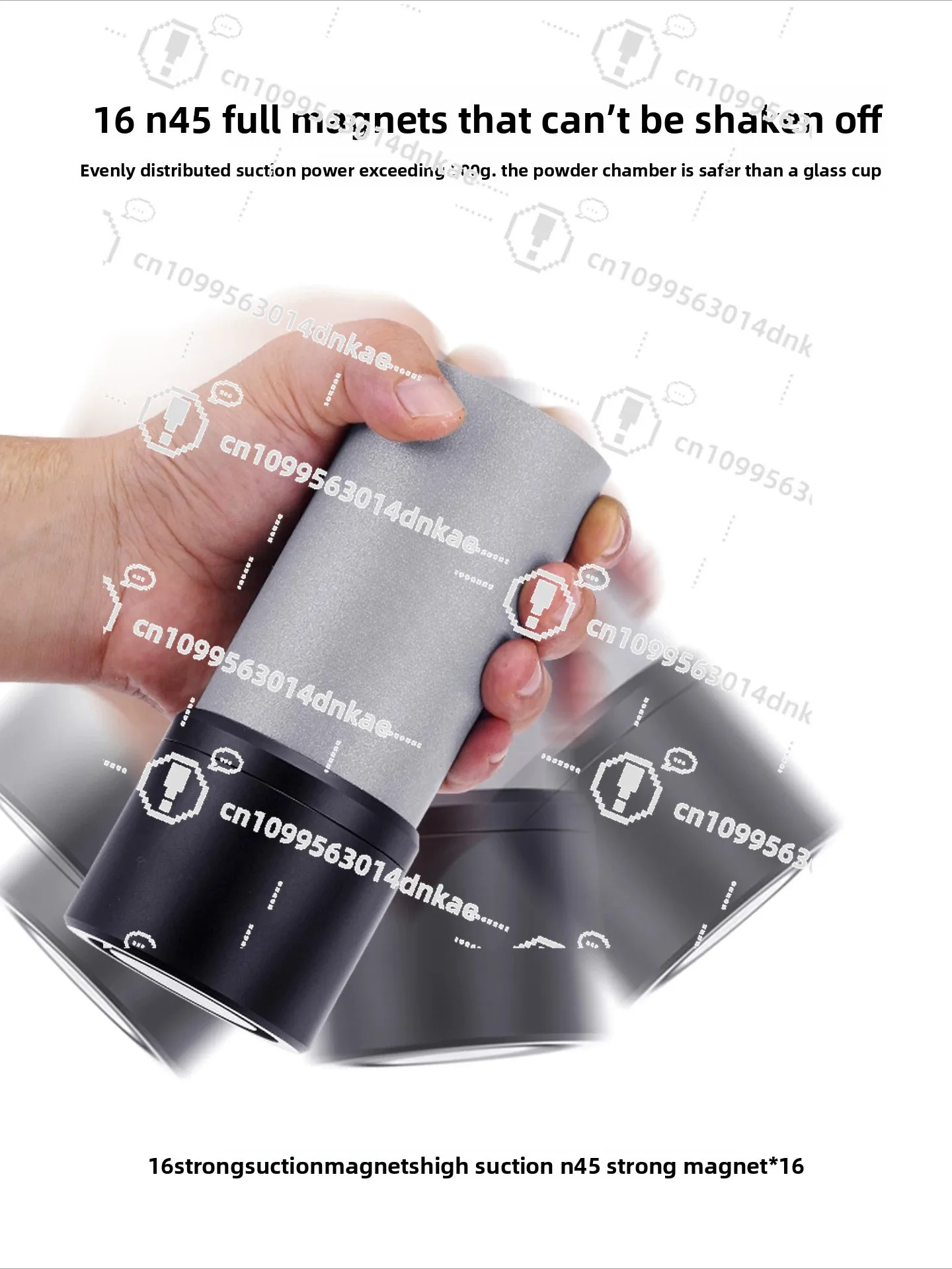 C40c60 Hand Grinding Machine MK4MK3 Strong Magnetic Absorption Aluminum Alloy Powder Cup and Can