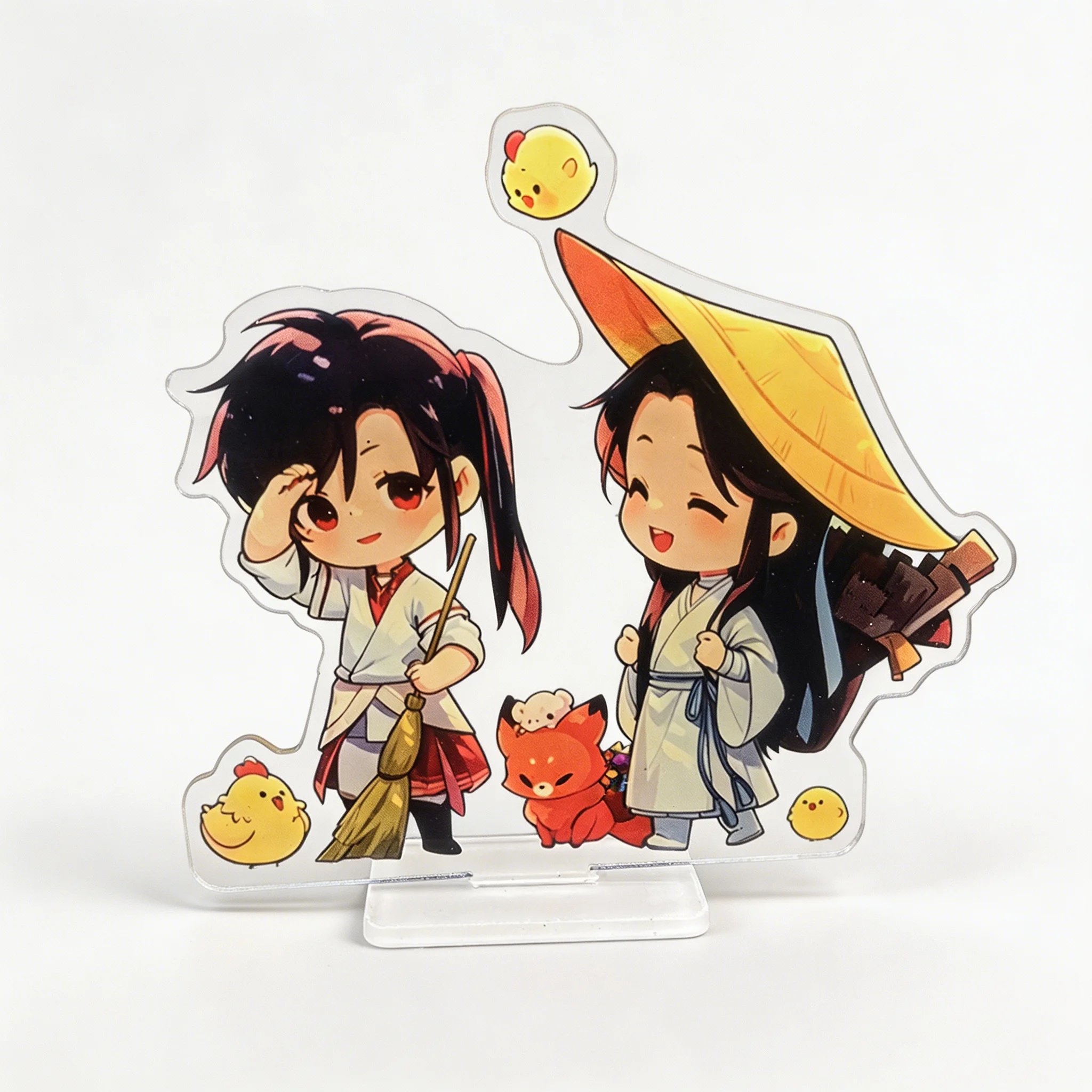 TGCF Hua Cheng Red Umbrella Acrylic Stand Heaven Official's Blessing Maple Leaf Desktop Ornament Collectible Decor Gift for Fans