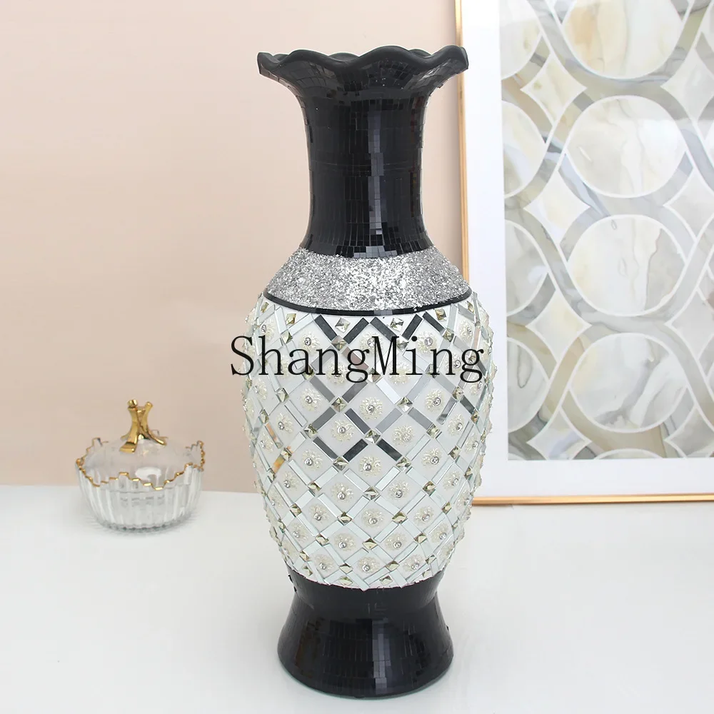 CLL resin vase rhinestone living room sticker diamond high-end decorative ornament home crafts