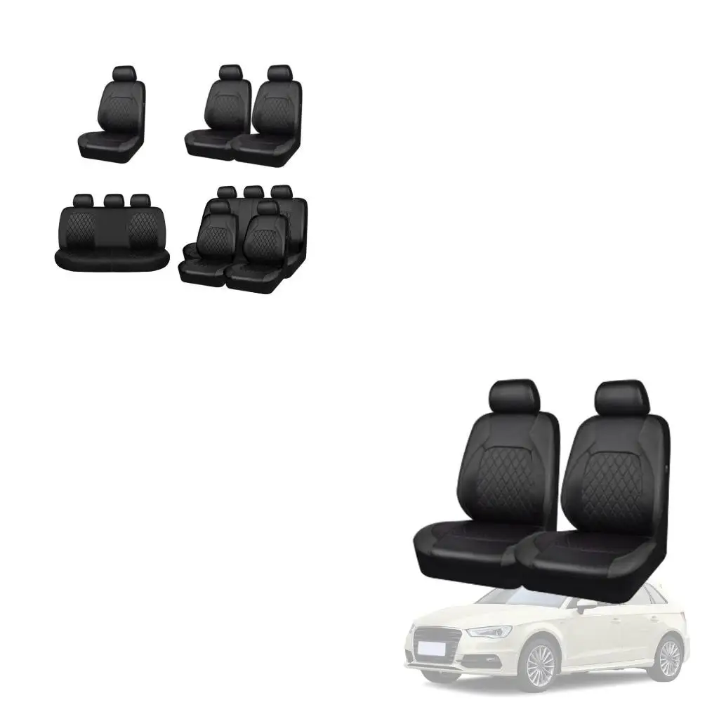 Universal Full Set PU Leather Car for Seat Cover For Most Vehicles for Seat Cush