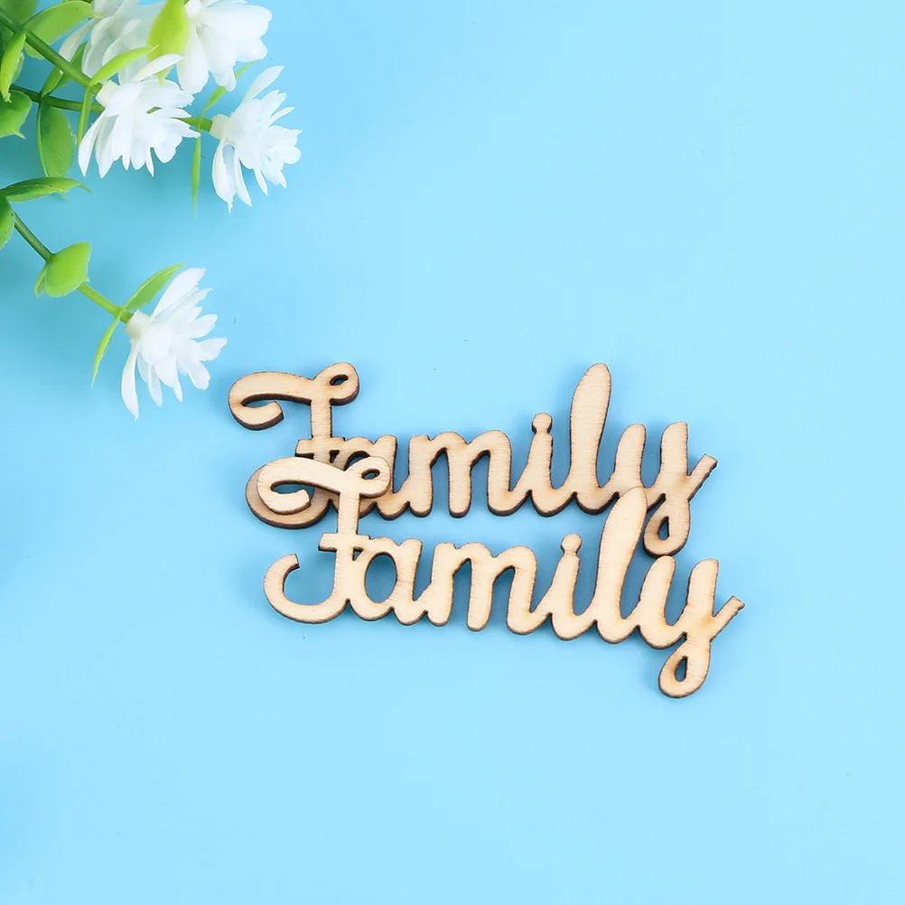 

40 PCS Letter Wood Piece Pendant Wall Letters Decor Bedroom Family Party Decoration Delicate Wooden Alphabet Home Office