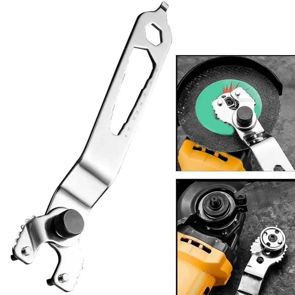 

Stable Clamping Angle Grinder Wrench Labor Saving Multi-purpose Adjustable Wrench Thickened Steel High Strength