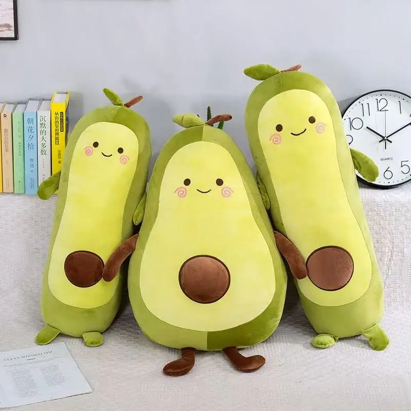

30-60cm Avocado Plush Toy Doll Children's Sleeping Pillow Large Doll Holiday Gift Kawaii Creative Fruit Rag Doll Cushion