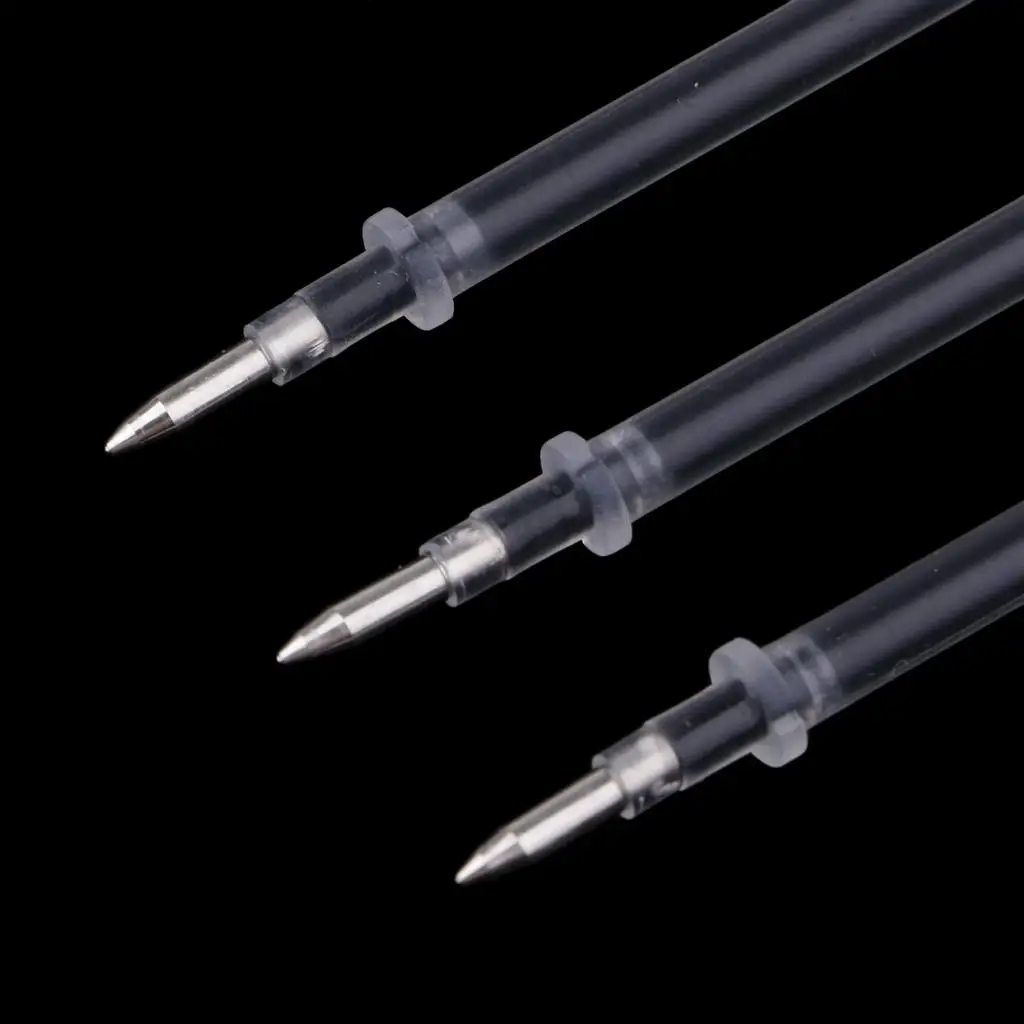 100pcs Gel Refill black and blue and red 0.5mm / Tip Stationary