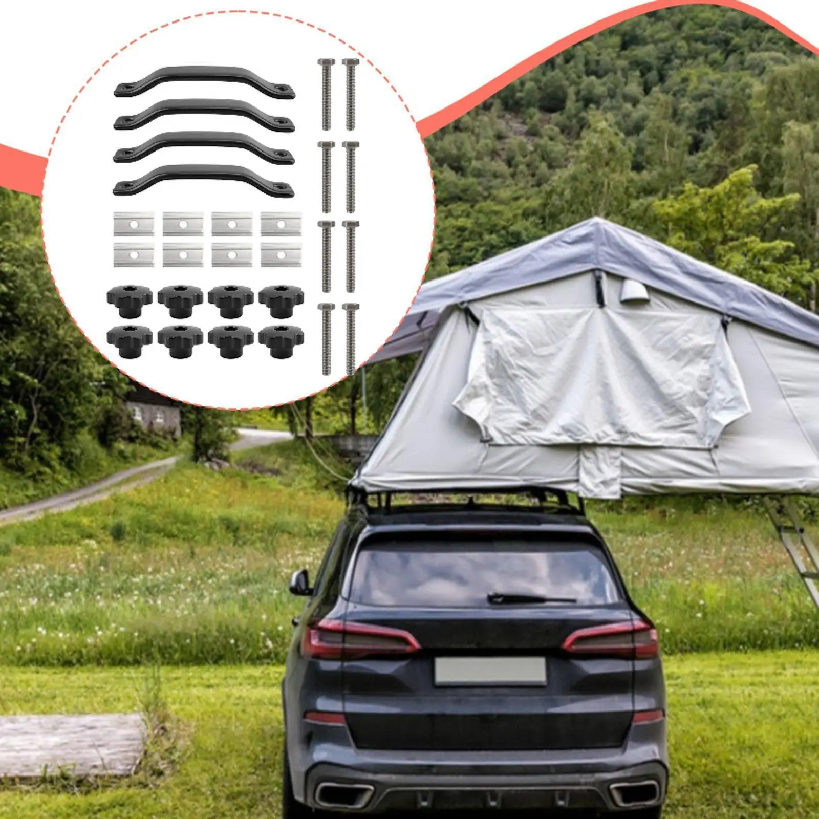 Rooftop Tent Mounting Kit Attachment High Performance Replacement Accessory