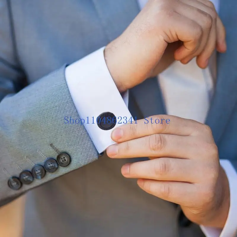 5asd Tuxedo Cufflinks สำหรับชายเสื้อ Studs สำหรับงานแต่งงานเจ้าบ่าวของขวัญชุดอุปกรณ์เสริมสำหรับชายพ่อ