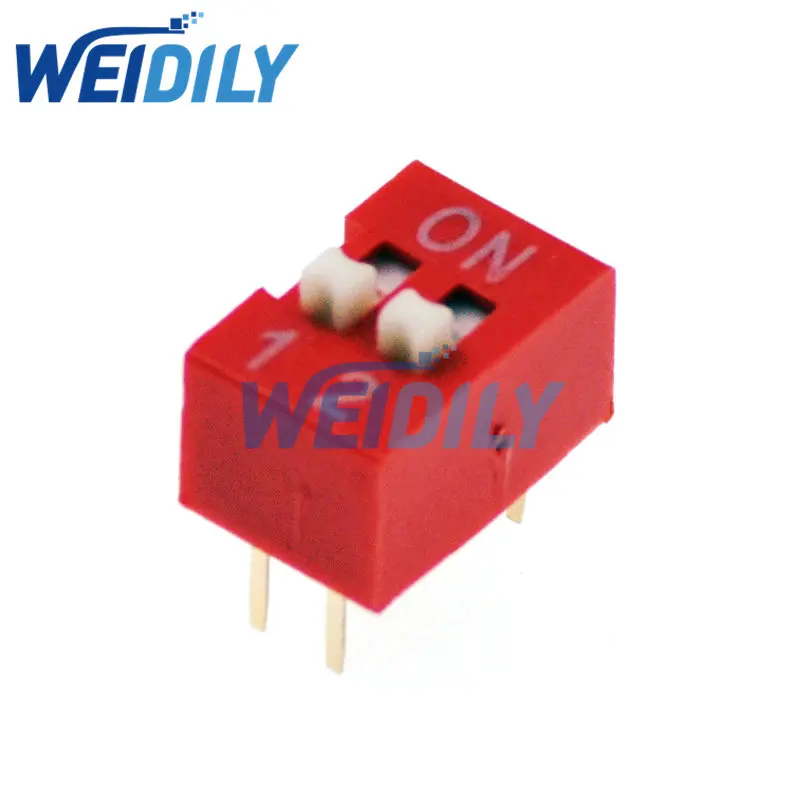 5PCS Slide Type Switch Module 2.54mm 2 Position Way DIP Red Pitch NEW