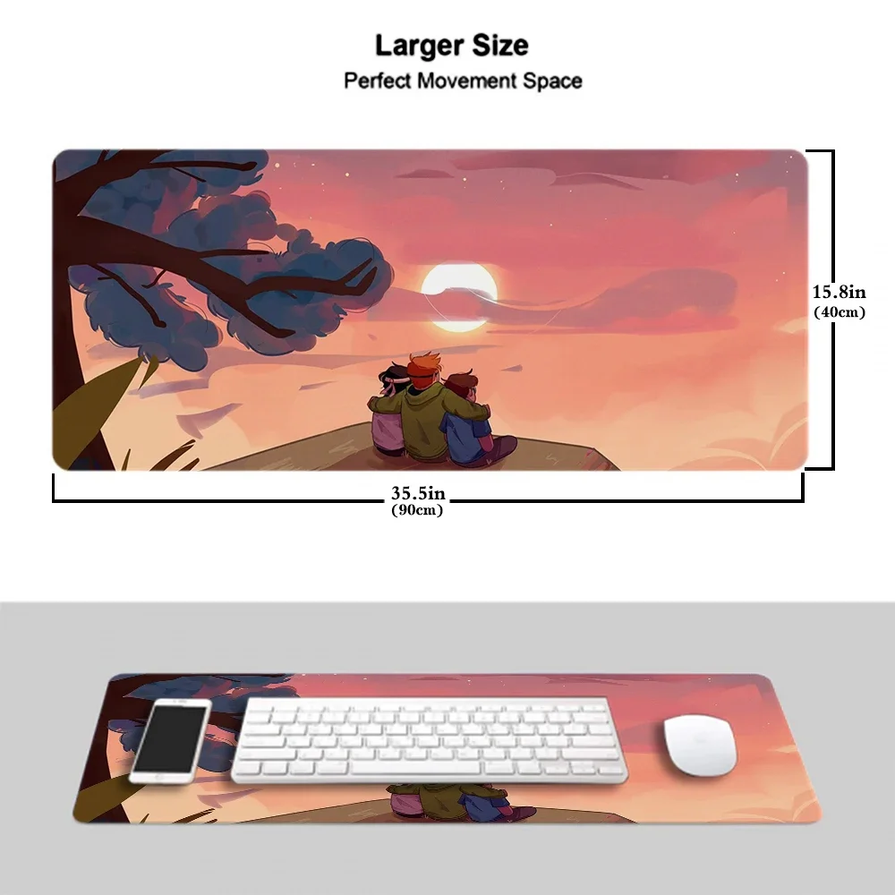 Gamer Keyboard Pad Dream Smp Anime Mouse Pad Pink Mousepad Company Table Mat PC Gamer Cabinet Gaming Laptop Kawaii Accessories