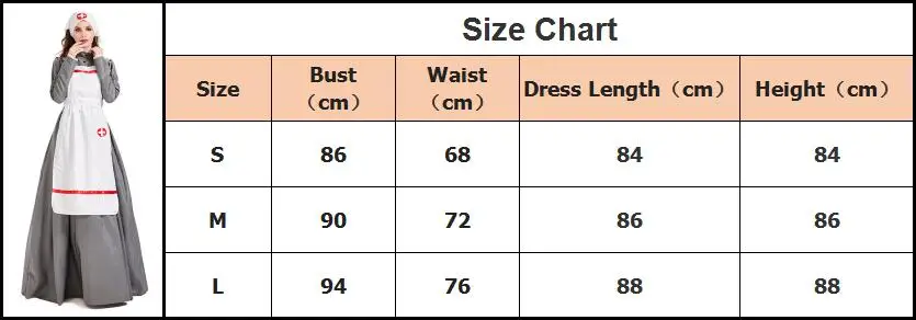 زي الهالوين التنكري للنساء في العصور الوسطى ممرضة الحرب الأهلية فستان طويل للكبار زي خادمة المزرعة الرعوية التأثيري