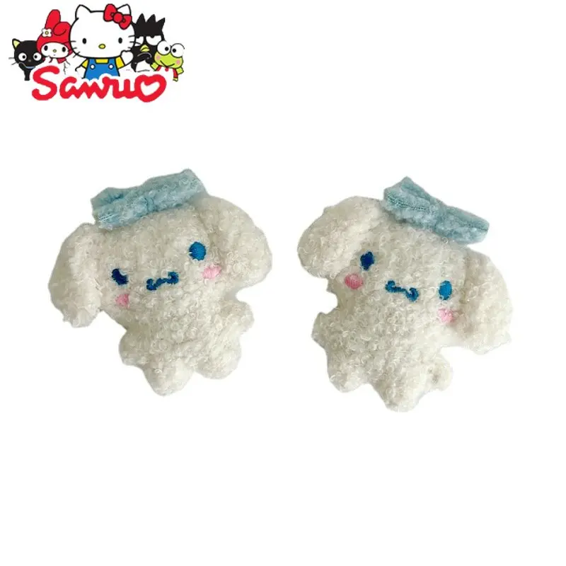 1Pc Sanrio Doll Brooch Melody Kuromi Cinnamoroll Pochacco Cartoon Bag Socks Headwear Accessories Pendant Stuffed Collection Gift