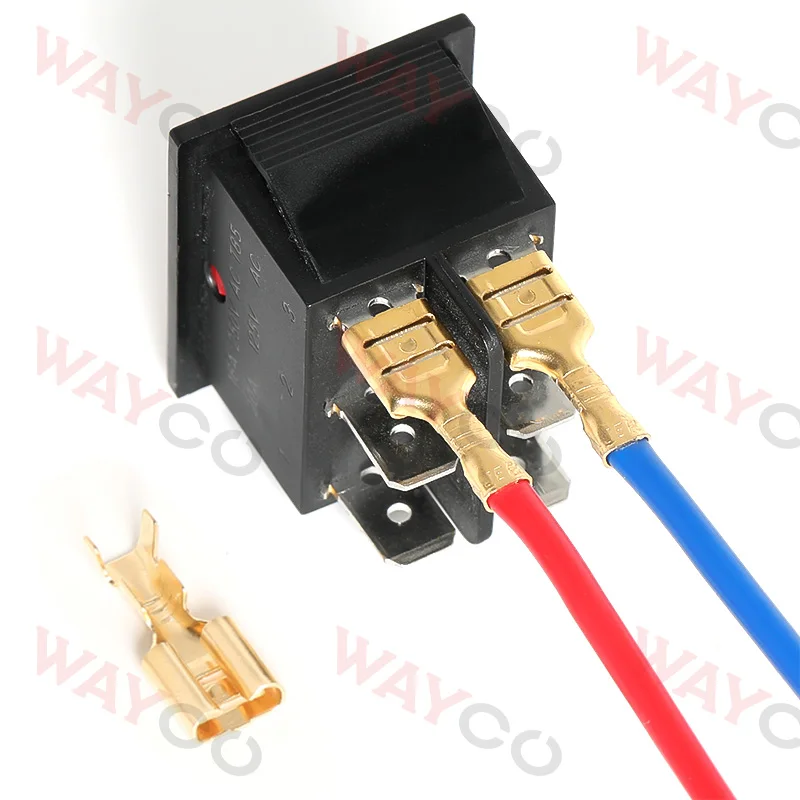 50 مجموعة من أطراف العقص المجرفة موصلات الأسلاك الكهربائية 2.8 مم و4.8 مم و6.3 مم موصلات أنثى لكابلات التوصيل السريع #2