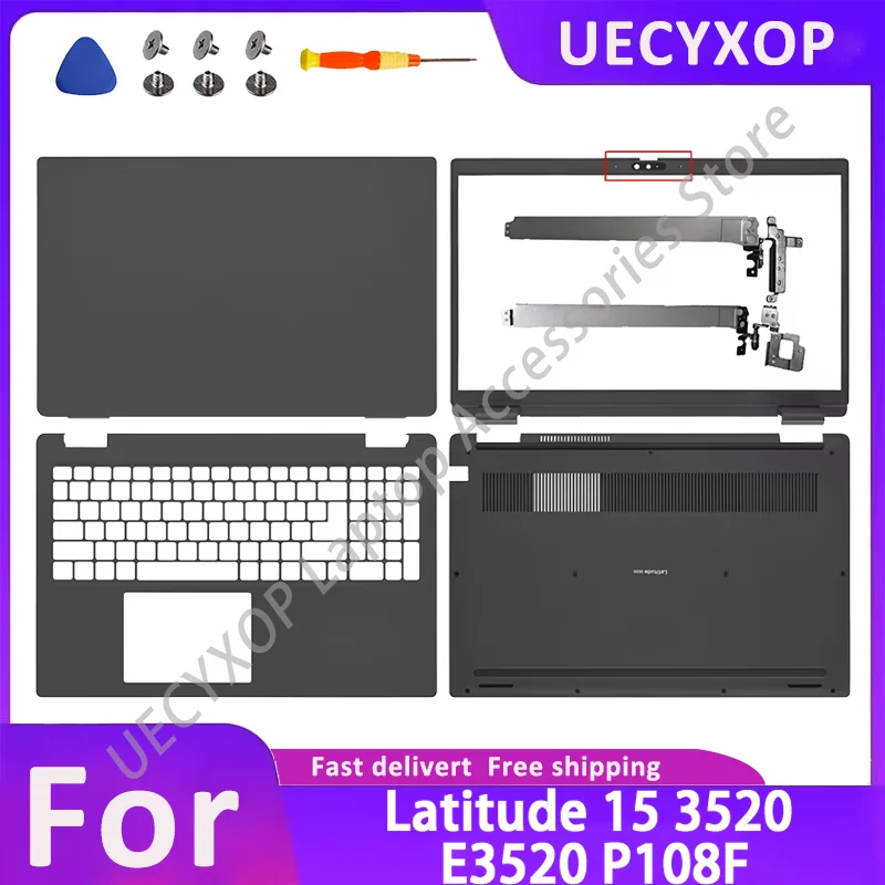 

Replacement Housing Set for Latitude 15 3520 E3520 P108F, Includes LCD Back Cover, Front Bezel, Palmrest, Bottom Case and Hinge