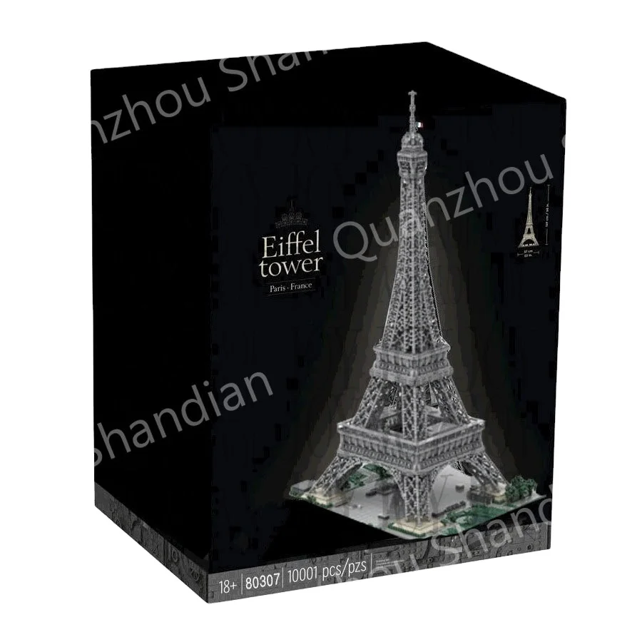 

Bebricks Building Art Series Eiffel Tower Toy Bricks for Famous Architecture 1.49m Super Large Model Compatible 10307