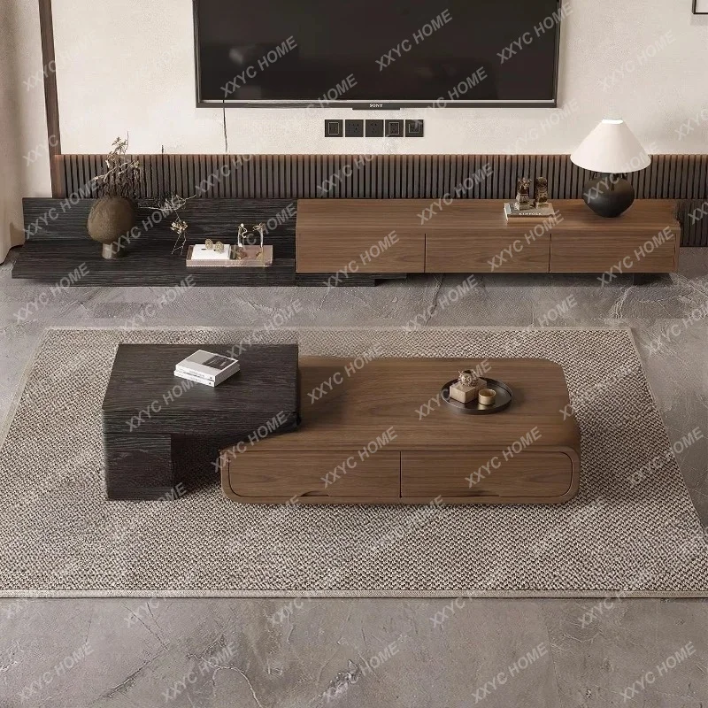 8 Drawers Coffee Table Storage  Writing Dinner Side Table Service  Mesa Auxiliar Living Room Furniture