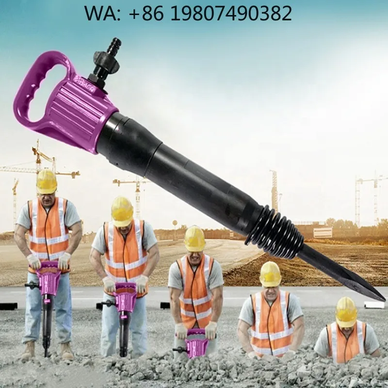 Portable Pneumatic Air Pick Jack Hammer Concrete Rock Breaking Mining Construction Tool