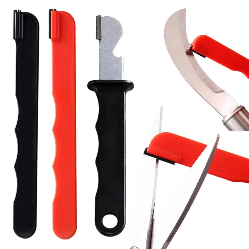 Hedge Trimmer Sharpener Multifunctional Garden Tool Sharpener for Knives Scissors Pruners – Portable for Camping for Blades