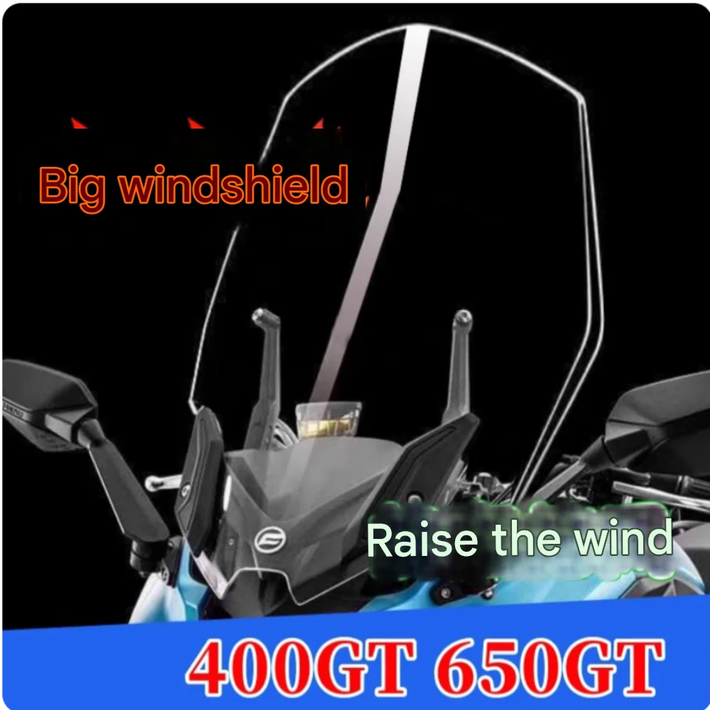 Suitable for CFMOTO 400GT and 650GT windshield modification, including heightening and widening of the front windshield. GT400