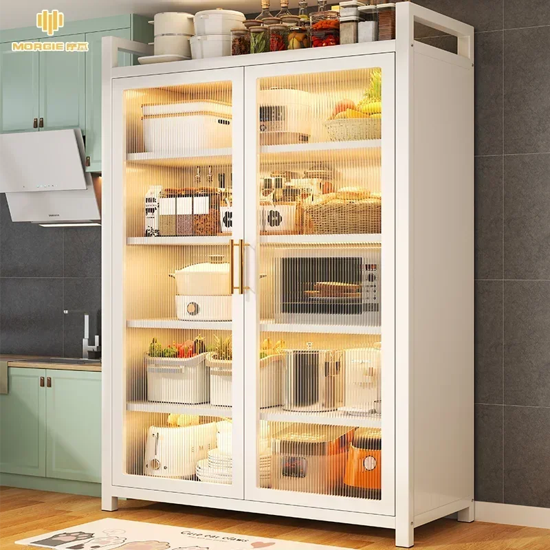 Kitchen multi-functional shelves, microwave oven, dish lockers, corner debris storage tools, adjustable height