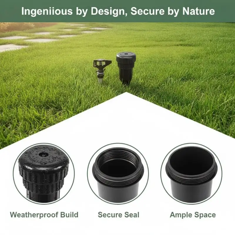 Garten-Schlüsselversteck, Realistischer Unterflur-Gießkanne-Schlüsselsafe, Keine Batterie Benötigt, Langlebiger Kunststoff für Gartensicherheit im Freien – Detail 4
