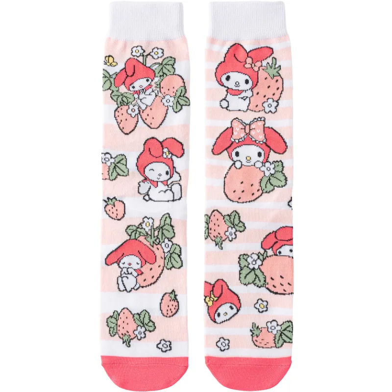 New Hello Kitty Socks Anime Fashion Colorful Funny Happy Casual Long Women Socks Dress Cute Cartoon Cat ive Socks