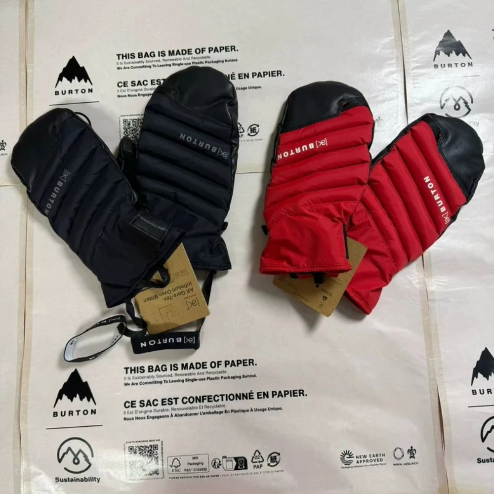 Burton AK GORE-TEX Ski Gloves Red Black Waterproof Windproof Thermal Premium Lightweight Durable Multi Unisex for Winter Cycling
