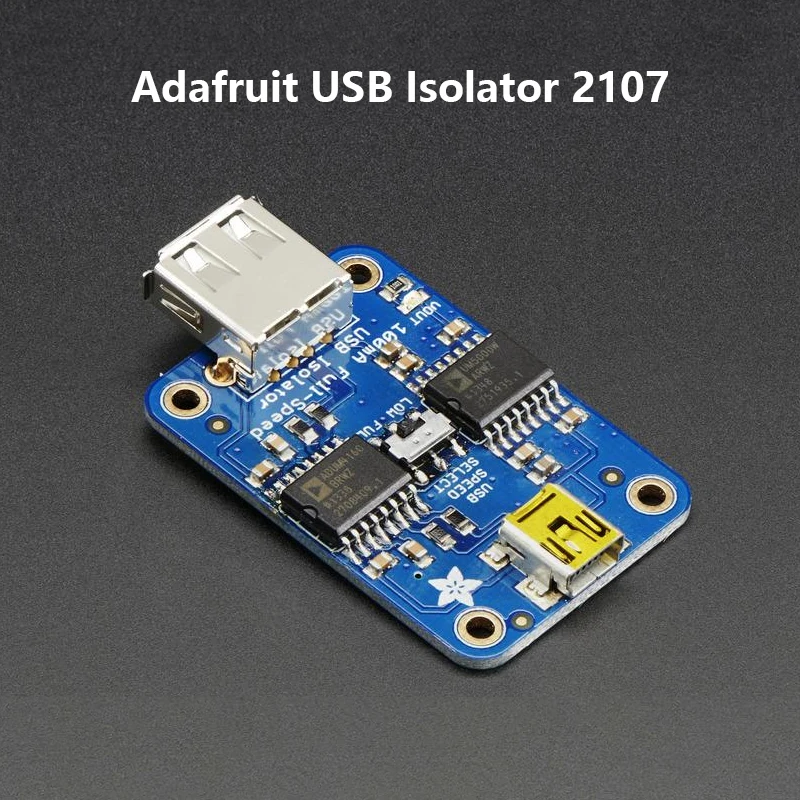 أداة Adafruit USB Isolator 2107 Interface dev - 100 مللي أمبير معزولة منخفضة/كاملة السرعة USB