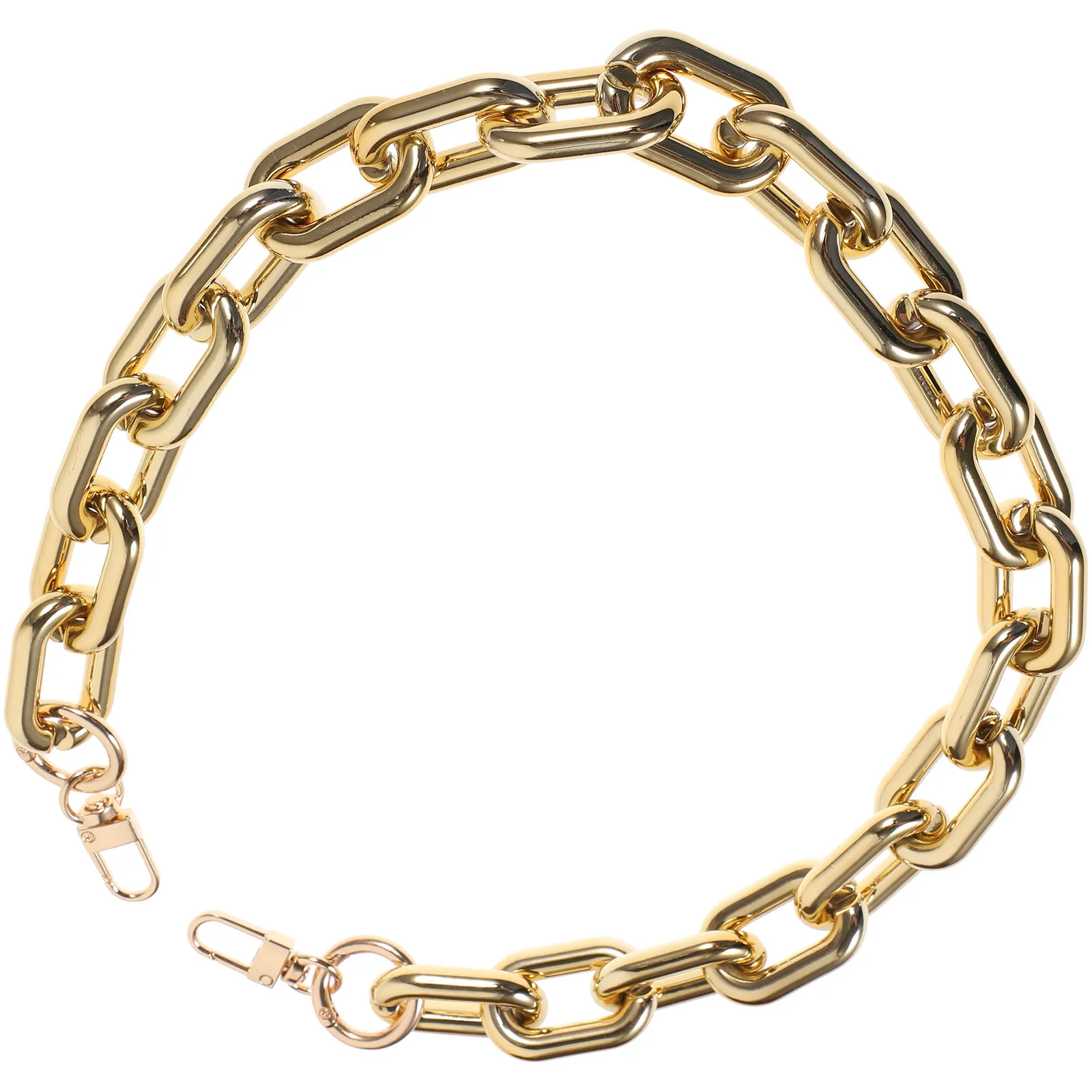 Luxury Acrylic Purse Chain Strap Gold Silver Tone for Shoulder Bag Handbag Clutch Wallet DIY Replacement Decorative Bag Chain
