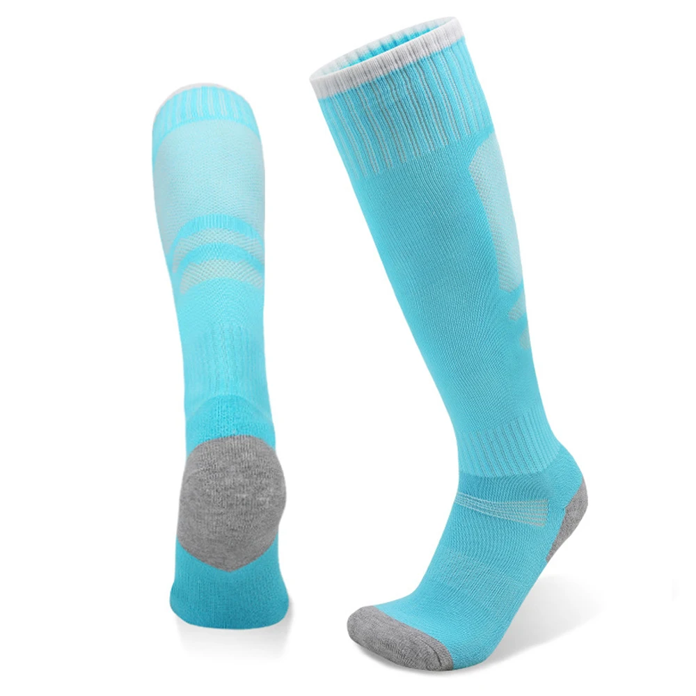 Professional Soccer Socks Adults Kids Football Knee High Competition Race Long Stocking Towel Bottom Sock Sports Unisex